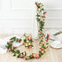 Beautifully Designed 250CM Rose Artificial Flowers Christmas Garland for Wedding Home Room Decoration Spring Autumn