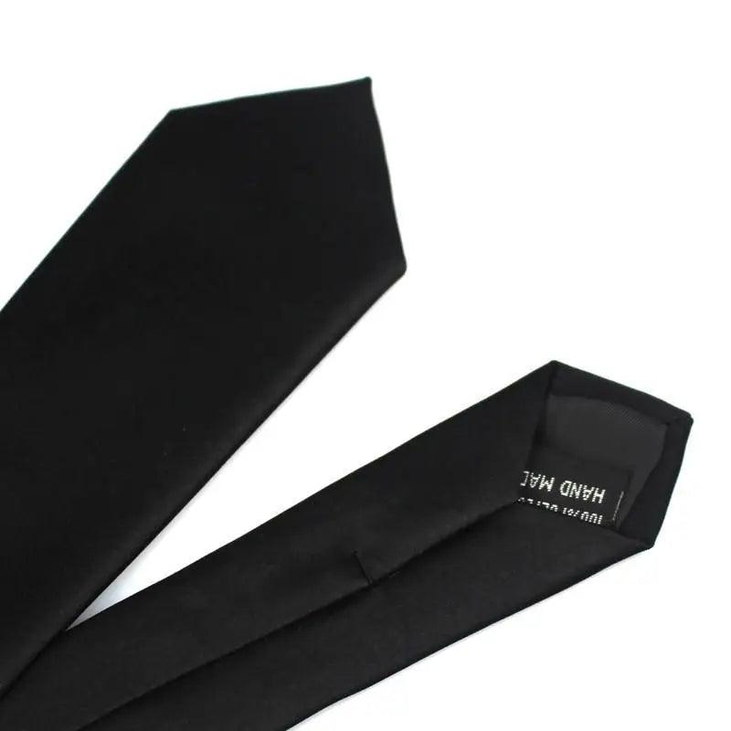 Black Business Skinny Men Neckties Wedding Slim Ties Elegant Men Lightweight High Quality Modern Ties - STIL7676YHYHY