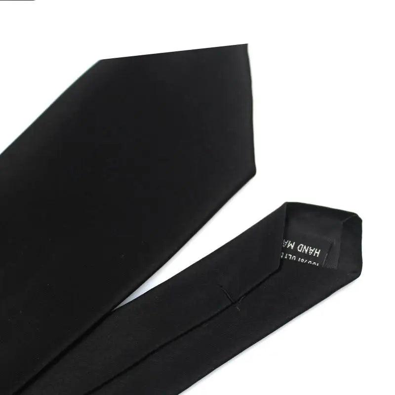 Black Business Skinny Men Neckties Wedding Slim Ties Elegant Men Lightweight High Quality Modern Ties - STIL7676YHYHY