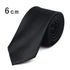 Black Business Skinny Men Neckties Wedding Slim Ties Elegant Men Lightweight High Quality Modern Ties - 6cm