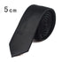 Black Business Skinny Men Neckties Wedding Slim Ties Elegant Men Lightweight High Quality Modern Ties - 5cm
