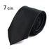 Black Business Skinny Men Neckties Wedding Slim Ties Elegant Men Lightweight High Quality Modern Ties - 7cm