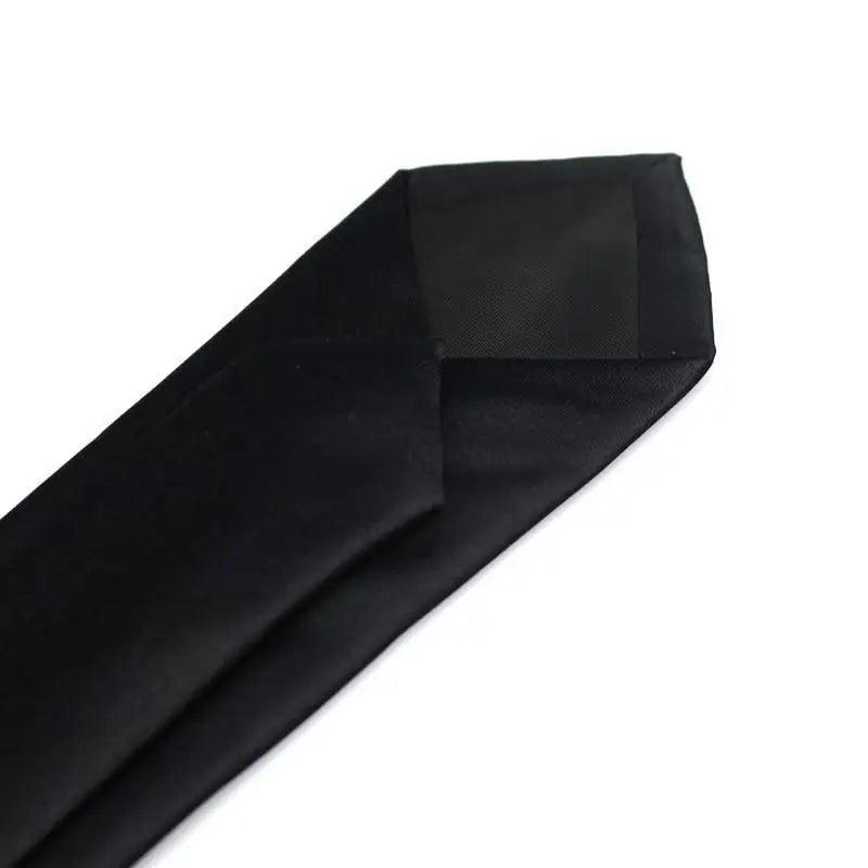 Black Business Skinny Men Neckties Wedding Slim Ties Elegant Men Lightweight High Quality Modern Ties - STIL7676YHYHY