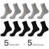 Business Simple White Cotton Socks 10 Pairs Men Breathable Socks Spring Summer Socks for Men Heavy Duty Reinforced