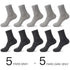 Business Simple White Cotton Socks 10 Pairs Men Breathable Socks Spring Summer Socks for Men Heavy Duty Reinforced