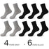 Business Simple White Cotton Socks 10 Pairs Men Breathable Socks Spring Summer Socks for Men Heavy Duty Reinforced