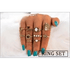 Charming 9 PCs Combo Bohemian And Vintage Style Golden Knuckle Rings Set for Women and Girls - Gold Finger Rings