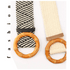 Charming Women Waist Belt Classic Round Wooden Buckle Casual Design Dress Women Buckle Waist Dress Band - STEVVEX Fashion - 702, belt, belt for women, belts, casual belt, classic belt, elastic belt, elegant belt, fashion belt, new design belt, retro belt, round buckle belt, straw woven belt, stylish belt, trendy belt, vintage belt, wide strap belt, women belts, wooden buckle belt, wooden style belt, woven belt - Stevvex.com
