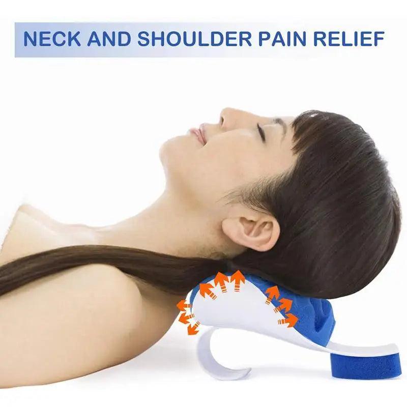 Chiropractic Neck Pillow Massager for Pain relief and Relaxation - Neck Support Orthopedic Pillow Neck Shoulder Relaxer - ALLURELATION - Chiropractic Neck Pillow, massage pillow, Muscle Relaxer, neck pillow, orthopedic pillow, pain reliefing pillow, pillow for car, pillow massager, pillow under the neck, Travel pillow - Stevvex.com
