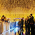 Classic And Charming Christmas LED Lights Waterfall Outdoor Decoration 5M droop 0.4 - 0.6m Led Lights Curtain String