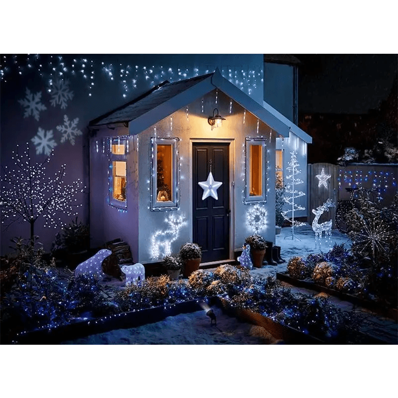 Classic And Charming Christmas LED Lights Waterfall Outdoor Decoration 5M droop 0.4 - 0.6m Led Lights Curtain String