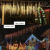 Classic And Charming Christmas LED Lights Waterfall Outdoor Decoration 5M droop 0.4 - 0.6m Led Lights Curtain String