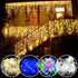 Classic And Charming Christmas LED Lights Waterfall Outdoor Decoration 5M droop 0.4 - 0.6m Led Lights Curtain String