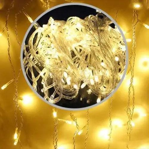 Classic And Charming Christmas LED Lights Waterfall Outdoor Decoration 5M droop 0.4 - 0.6m Led Lights Curtain String