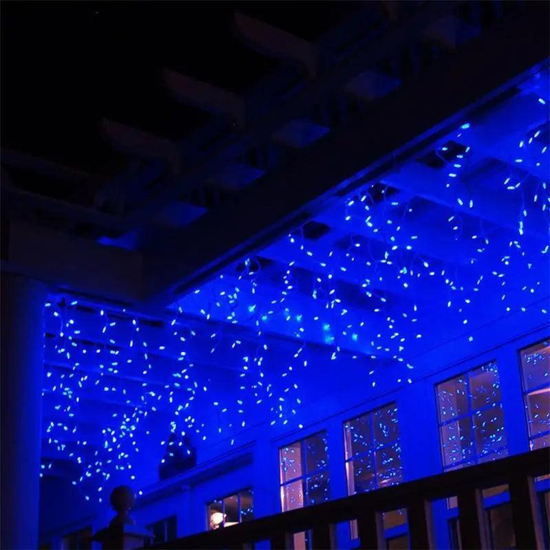 Classic And Charming Christmas LED Lights Waterfall Outdoor Decoration 5M droop 0.4 - 0.6m Led Lights Curtain String
