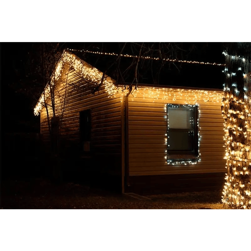 Classic And Charming Christmas LED Lights Waterfall Outdoor Decoration 5M droop 0.4 - 0.6m Led Lights Curtain String