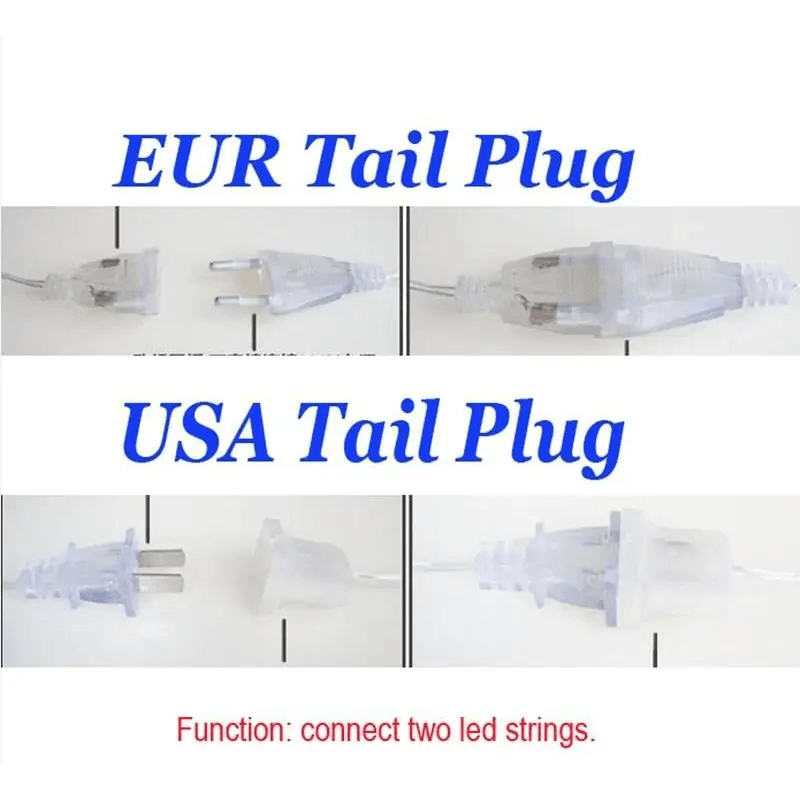 Classic And Charming Christmas LED Lights Waterfall Outdoor Decoration 5M droop 0.4 - 0.6m Led Lights Curtain String