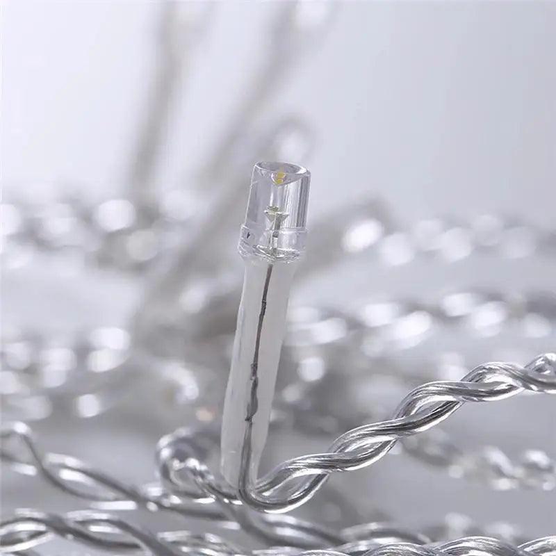 Classic And Charming Christmas LED Lights Waterfall Outdoor Decoration 5M droop 0.4 - 0.6m Led Lights Curtain String
