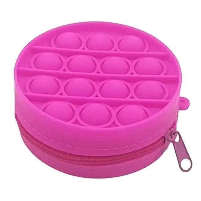 Colorful Stress Relief Squeeze Anti Stress Pop It Soft Pencil Case For Students Rainbow Color School Case - 10