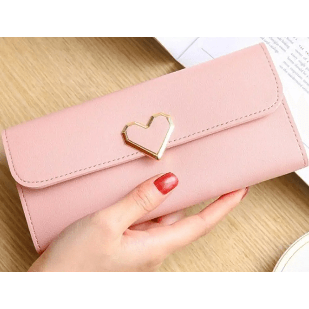 Durable Purses Luxury Love Heart Wallets For Ladies And Girls Smart Money Pocket, Card Holder Female Wallets And Phone Clutch Bag - ALLURELATION - 575, Bags, Bags for Girls, Bags for Ladies, Birthday Gift, Card Holders Girl Handbag, Clutch Bag, Clutches, Designer Female Bags, Gift Bags, Hot sale Bags, Luxury Bags, Luxury Love Heart Wallets, Matching Bags, Modern Bags, Pocket Card Holder, Vintage Style Bags - Stevvex.com