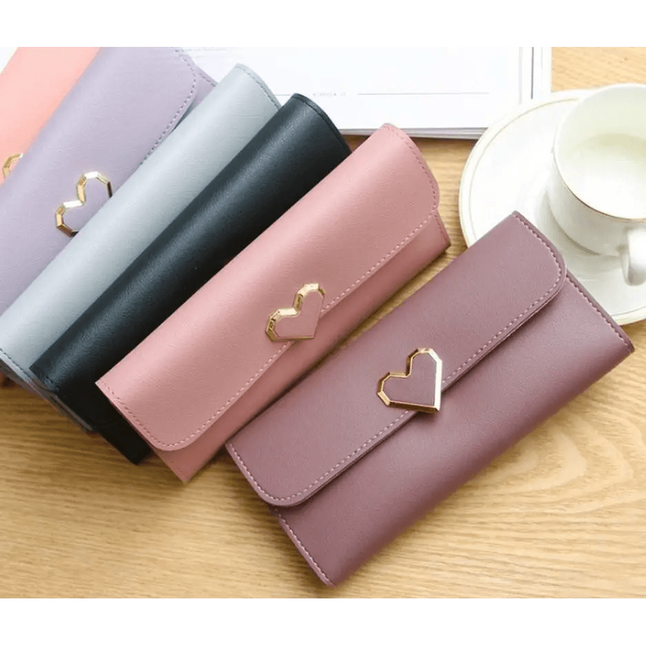 Durable Purses Luxury Love Heart Wallets For Ladies And Girls Smart Money Pocket, Card Holder Female Wallets And Phone Clutch Bag - ALLURELATION - 575, Bags, Bags for Girls, Bags for Ladies, Birthday Gift, Card Holders Girl Handbag, Clutch Bag, Clutches, Designer Female Bags, Gift Bags, Hot sale Bags, Luxury Bags, Luxury Love Heart Wallets, Matching Bags, Modern Bags, Pocket Card Holder, Vintage Style Bags - Stevvex.com