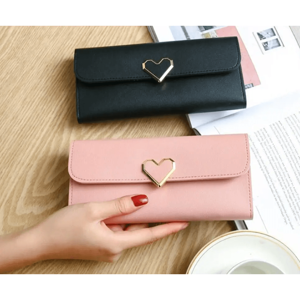 Durable Purses Luxury Love Heart Wallets For Ladies And Girls Smart Money Pocket, Card Holder Female Wallets And Phone Clutch Bag - ALLURELATION - 575, Bags, Bags for Girls, Bags for Ladies, Birthday Gift, Card Holders Girl Handbag, Clutch Bag, Clutches, Designer Female Bags, Gift Bags, Hot sale Bags, Luxury Bags, Luxury Love Heart Wallets, Matching Bags, Modern Bags, Pocket Card Holder, Vintage Style Bags - Stevvex.com