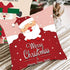 Elegance Merry Christmas Cushion Cover Santa Claus Elk Christmas Decoration For Home Christmas Ornaments Gift