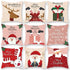 Elegance Merry Christmas Cushion Cover Santa Claus Elk Christmas Decoration For Home Christmas Ornaments Gift