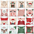 Elegance Merry Christmas Cushion Cover Santa Claus Elk Christmas Decoration For Home Christmas Ornaments Gift