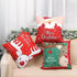 Elegance Merry Christmas Cushion Cover Santa Claus Elk Christmas Decoration For Home Christmas Ornaments Gift