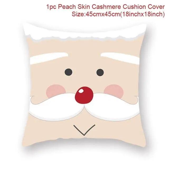 Elegance Merry Christmas Cushion Cover Santa Claus Elk Christmas Decoration For Home Christmas Ornaments Gift - 5