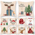 Elegance Merry Christmas Cushion Cover Santa Claus Elk Christmas Decoration For Home Christmas Ornaments Gift