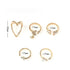 Elegant Heart And Butterfly Gold Color Rings Set For Women And Girls Sophisticated Delicate Women's Jewelry Gifts - ALLURELATION - 571, best selling rings, delicate rings, fashionable jewelry, fashionable rings set, gift rings, Heart Butterfly Gold Color Rings, Jewelry, matching rings, modern ring style, party jewelry, party rings, rings, rings for girls, rings for ladies, rings for women, rings in demand, stylish ring, trendy jewelry, trendy rings, vintage jewelry, vintage style rings - Stevvex.com