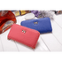 Elegant PU Leather Pink Bowknot Women Long Wallet Fashion Color Purse Phone Card Holder Women Trendy Large Capacity