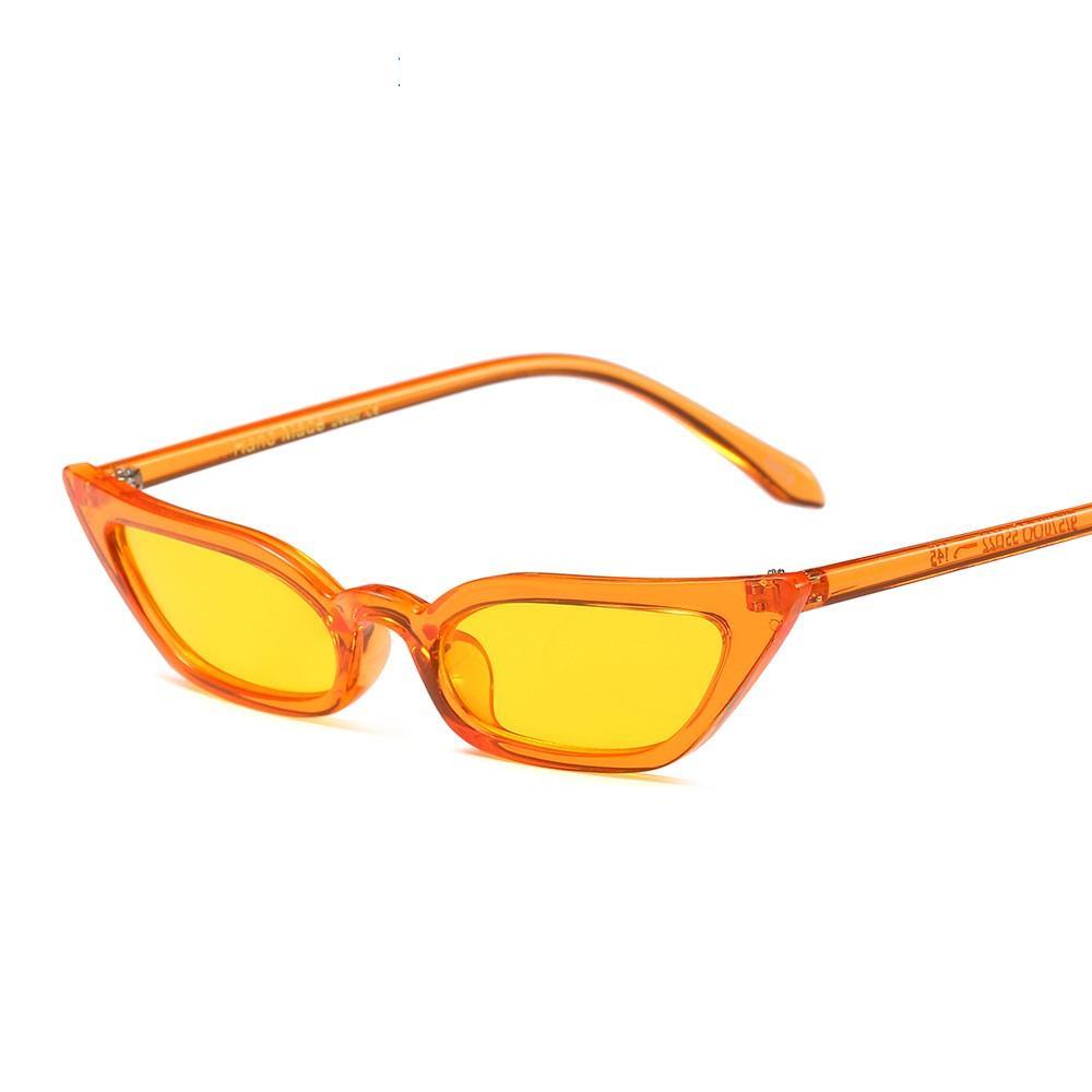 New Women Cateye Vintage Small Sunglasses Brand Designer Retro  Female Lady Eyeglass Cat Eye In Vintage Old Style