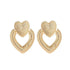 Gorgeous Gold Textured Large Pendant Women’s Earrings Unique Metal Brilliant Drop Earrings for Women And Girls - 10