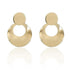 Gorgeous Gold Textured Large Pendant Women’s Earrings Unique Metal Brilliant Drop Earrings for Women And Girls - 17