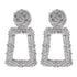 Gorgeous Gold Textured Large Pendant Women’s Earrings Unique Metal Brilliant Drop Earrings for Women And Girls - 2