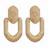 Gorgeous Gold Textured Large Pendant Women’s Earrings Unique Metal Brilliant Drop Earrings for Women And Girls - 18