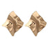 Gorgeous Gold Textured Large Pendant Women’s Earrings Unique Metal Brilliant Drop Earrings for Women And Girls - 15