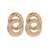 Gorgeous Gold Textured Large Pendant Women’s Earrings Unique Metal Brilliant Drop Earrings for Women And Girls