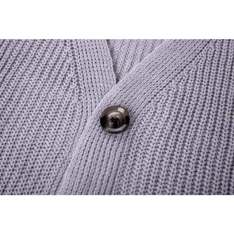 Hot Look Stylish Women’s Knitted Cardigans Sweater Fashionable Autumn Long Sleeve Loose Coat Casual Button Thick V