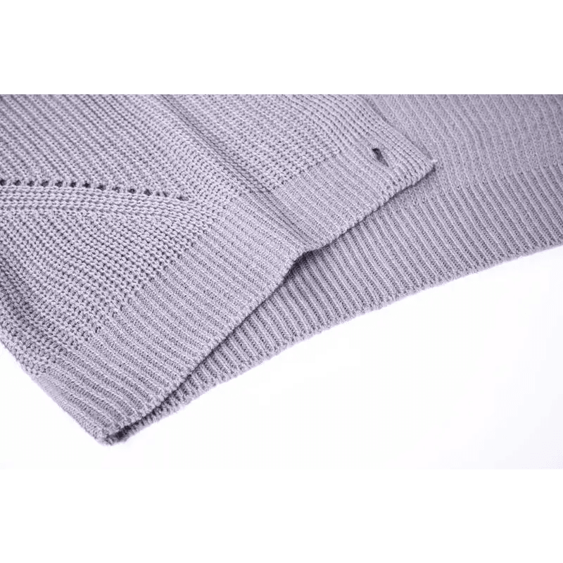 Hot Look Stylish Women’s Knitted Cardigans Sweater Fashionable Autumn Long Sleeve Loose Coat Casual Button Thick V