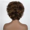 Short Afro Curly Human Hair Full Machine Wigs for Women 150% Density Short Hair Pixie Cut Wig Remy Human Hair Afro Wig For Black Women Gifts for Girlfriends
