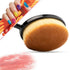 Incredible 5Pcs Oval Makeup Brushes Portable Toothbrush Oval Nylon Hair Cosmetic Makeup Blush Face Foundation Blending