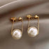 Luxurious Crystal Moon Pearl Women’s Earrings Lavish Style Partywear For Ladies And Girls Fashionable Design - 6