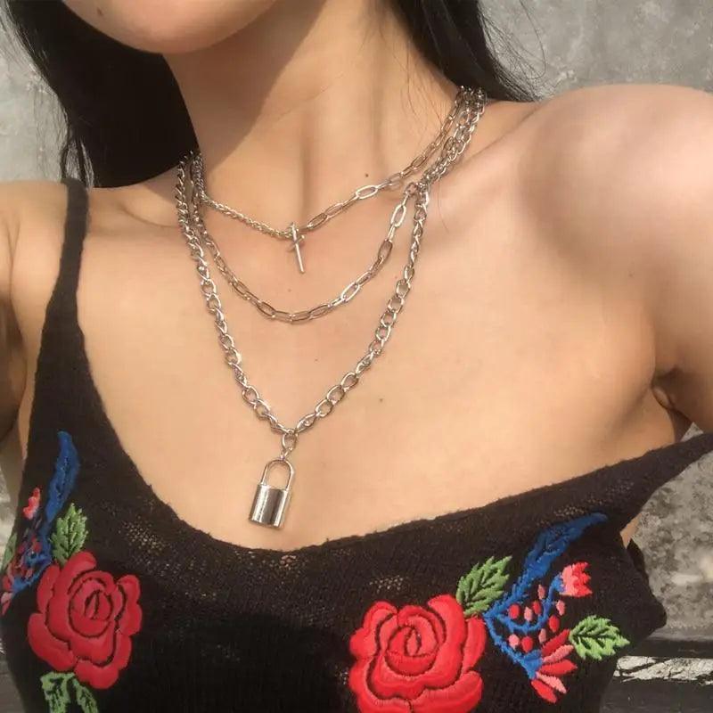 Luxury Fashion Multi - layered Snake Chain Necklace For Women Vintage Style Party Jewelry Necklace Gifts For Women - 13