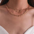 Luxury Fashion Multi - layered Snake Chain Necklace For Women Vintage Style Party Jewelry Necklace Gifts For Women - 23