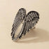 Luxury Unique Antique Angel Wing Stainless Steel Beast Ring For Women And Girls - Trendy Jewelry For Women’s Gifts