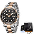 Black Multifunctional Sport Men Watches Luxury Quartz Watches Fashion Chronograph Stylish Elegant Comfortable Watch For Men